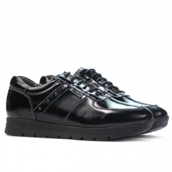 Women sport shoes 6003 patent black