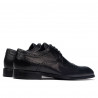Men stylish, elegant shoes 892m black (large size)
