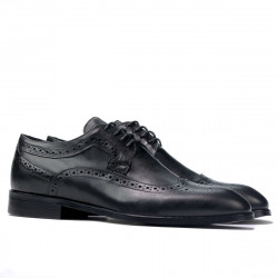 Men stylish, elegant shoes 892m black (large size)