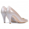 Women stylish, elegant shoes 1234 cappuccino pearl