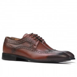 Men stylish, elegant shoes 892m a cognac (large size)
