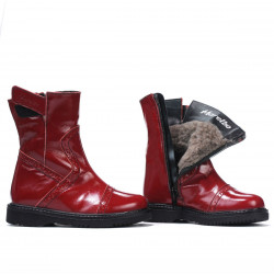 Small children boots 101c patent burgundy