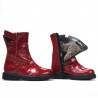 Small children boots 101c patent burgundy