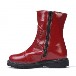 Small children boots 101c patent burgundy