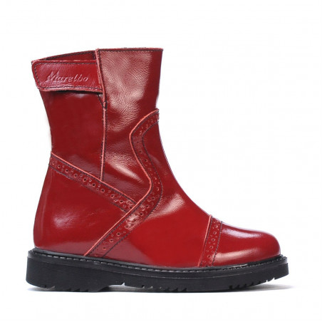 Small children boots 101c patent burgundy