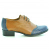 Women casual shoes 691 brown+indigo