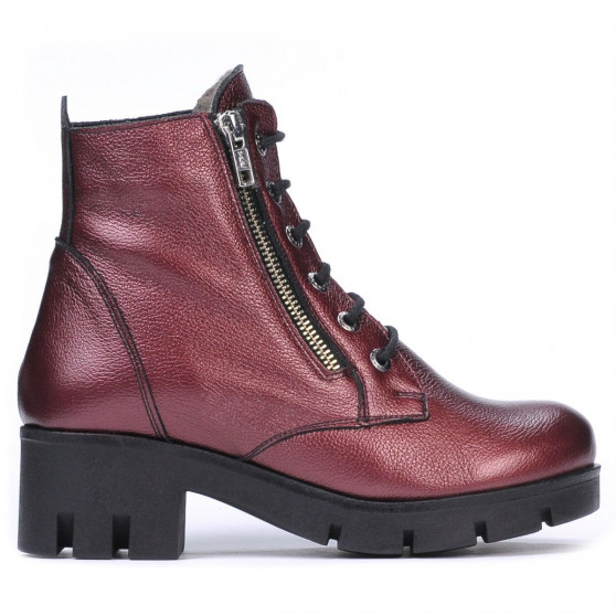 Women boots 3307 bordo pearl
