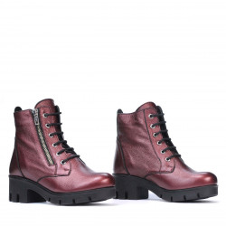 Women boots 3307 bordo pearl