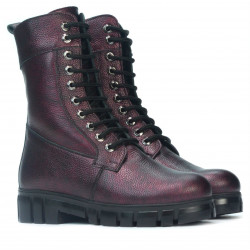 Women boots 3337 bordo pearl