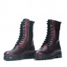 Women boots 3337 bordo pearl