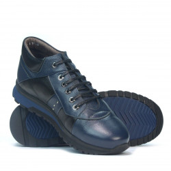 Men casual shoes 4110 indigo+black