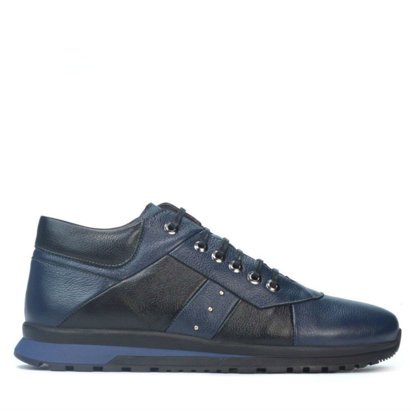 Men casual shoes 4110 indigo+black