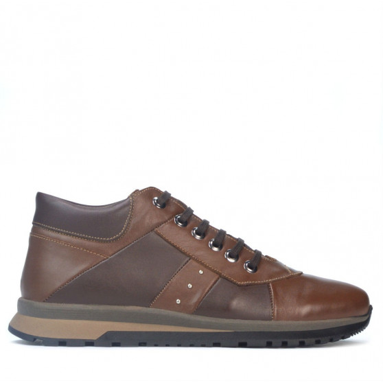 Pantofi casual  barbati 4110 brown+cafe