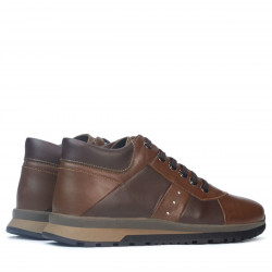 Pantofi casual  barbati 4110 brown+cafe