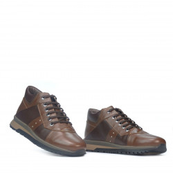 Pantofi casual  barbati 4110 brown+cafe
