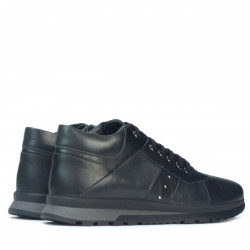 Men casual shoes 4110 black+gray