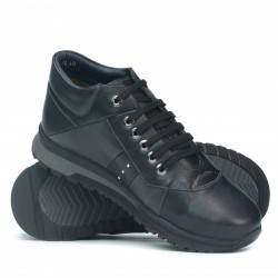 Men casual shoes 4110 black+gray