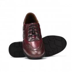 Pantofi sport/casual dama 6005 bordo combined
