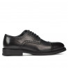 Men stylish, elegant shoes 896 black