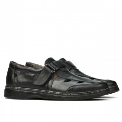 Men loafers, moccasins 897 black