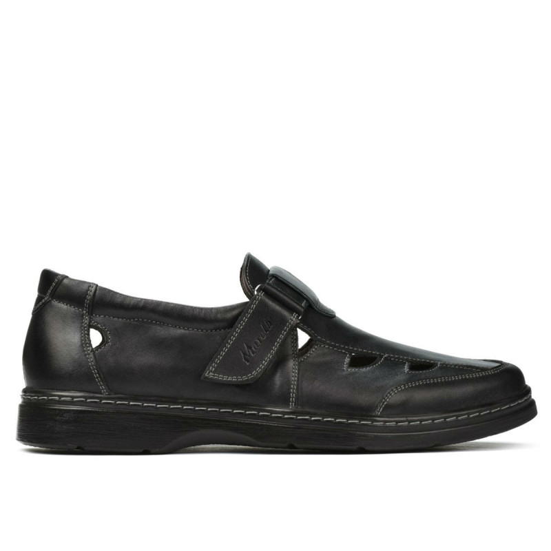 Men loafers, moccasins (large size) 897m black