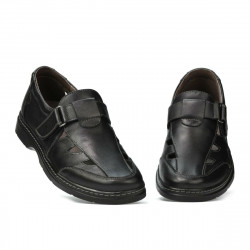 Men loafers, moccasins (large size) 897m black