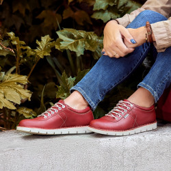 Women casual shoes 7005 red
