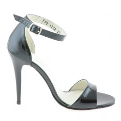 Women sandals 1238 patent black 