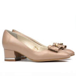Women stylish, elegant shoes 1270 cappuccino