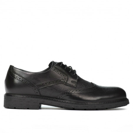 Men stylish, elegant shoes 894 black