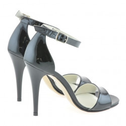 Women sandals 1238 patent black 