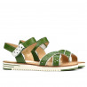 Women sandals 5061 green+white
