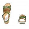 Women sandals 5061 green+white