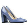 Women stylish, elegant shoes 1261 bleu pearl