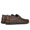 Men loafers, moccasins (large size) 897m cafe