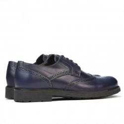 Men stylish, elegant shoes 894 indigo