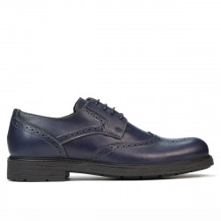 Men stylish, elegant shoes 894 indigo