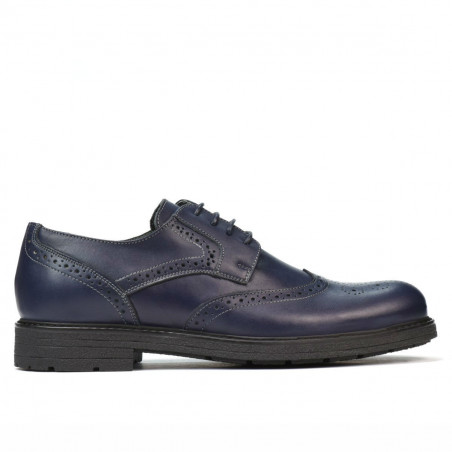 Men stylish, elegant shoes 894 indigo