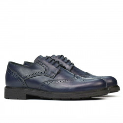 Men stylish, elegant shoes 894 indigo