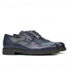 Men stylish, elegant shoes 894 indigo