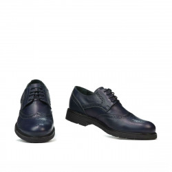 Men stylish, elegant shoes 894 indigo