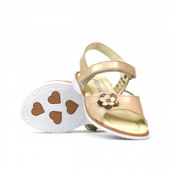 Small children sandals 55c patent ivory