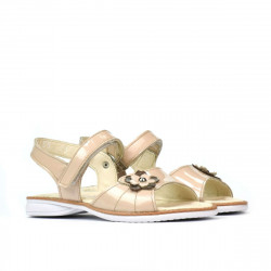 Small children sandals 55c patent ivory
