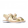 Small children sandals 55c patent ivory