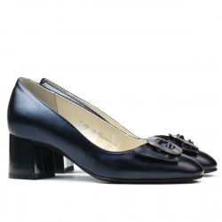 Women stylish, elegant shoes 1274 indigo pearl