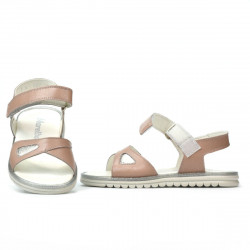 Children sandals 527 pudra pearl