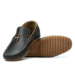 Men loafers, moccasins 863 black