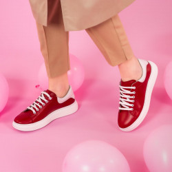 Women sport shoes 6008 red combined
