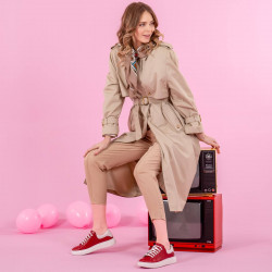 Women sport shoes 6008 red combined