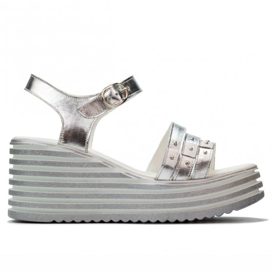 Women sandals 5064 silver 